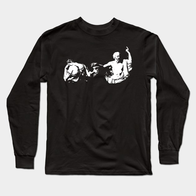 The Death of Socrates by JL David Long Sleeve T-Shirt by academic-art